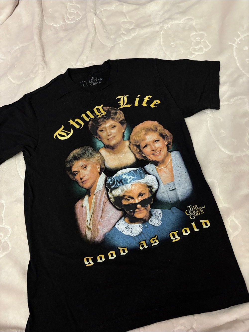 'Thug Life' Black Graphic Women’s T-Shirt